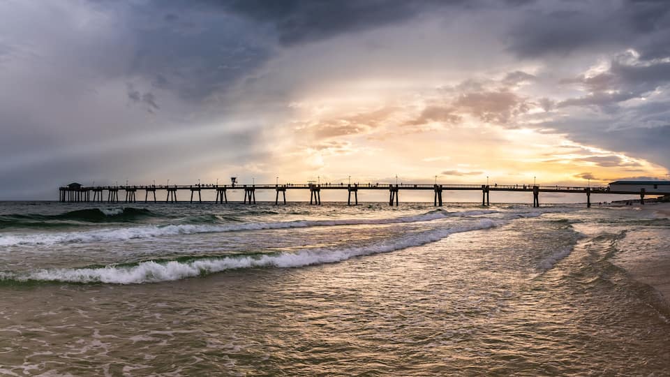 Sunset pier