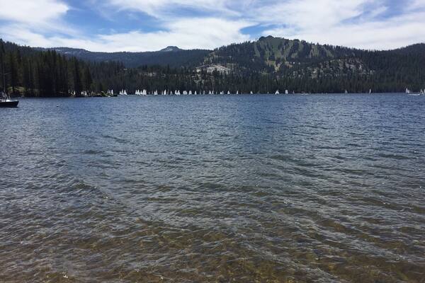 sailing regatta at Huntington Lake, Ca
