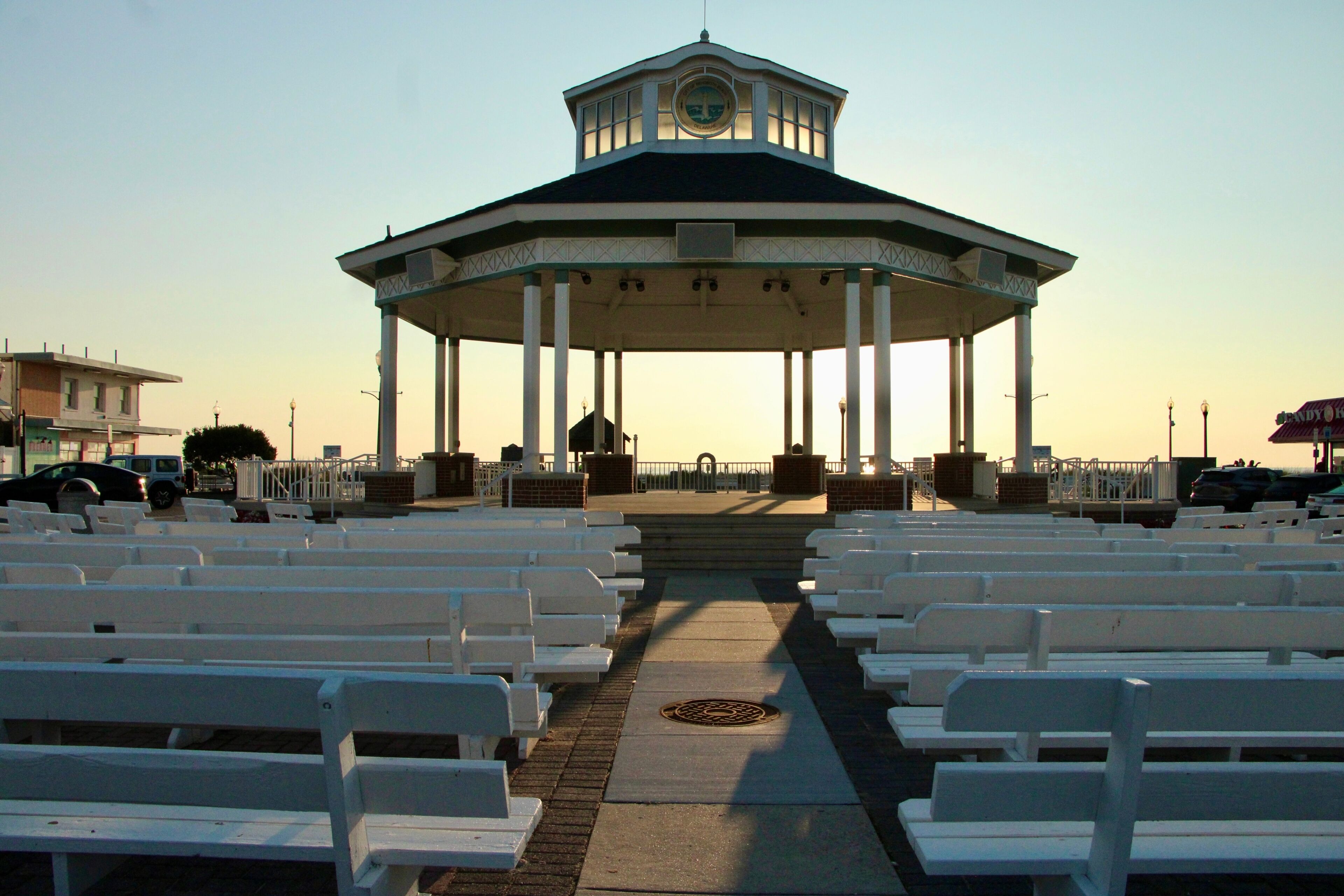 The Bandstand at Rehoboth Avenue at sunrise 