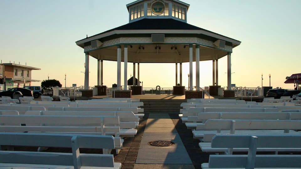 The Bandstand at Rehoboth Avenue at sunrise