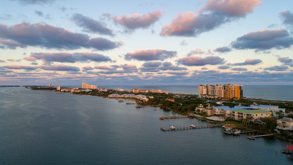 Perdido key beach at sunset