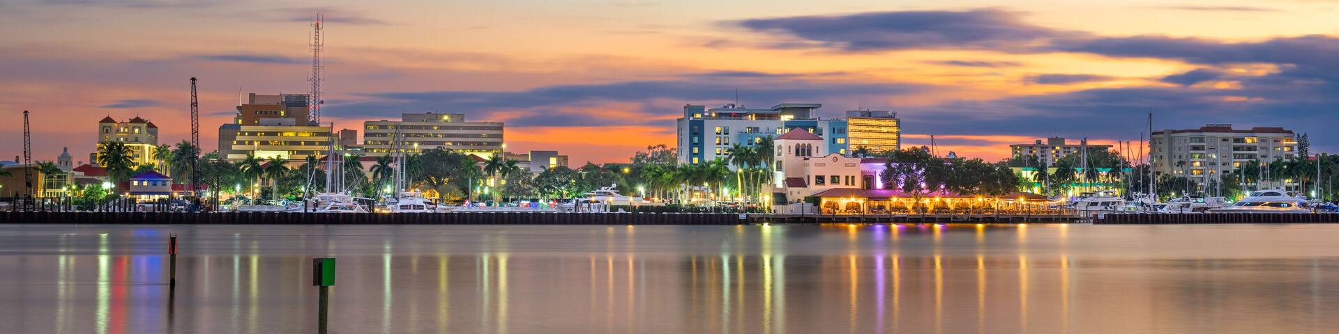 Bradenton, Florida, USA Downtown on the Manatee River