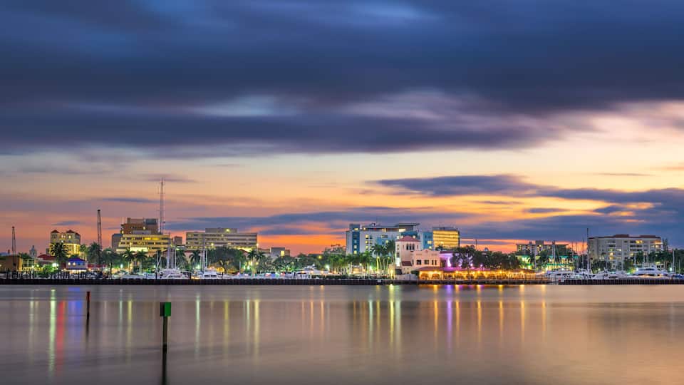 Bradenton, Florida, USA Downtown on the Manatee River