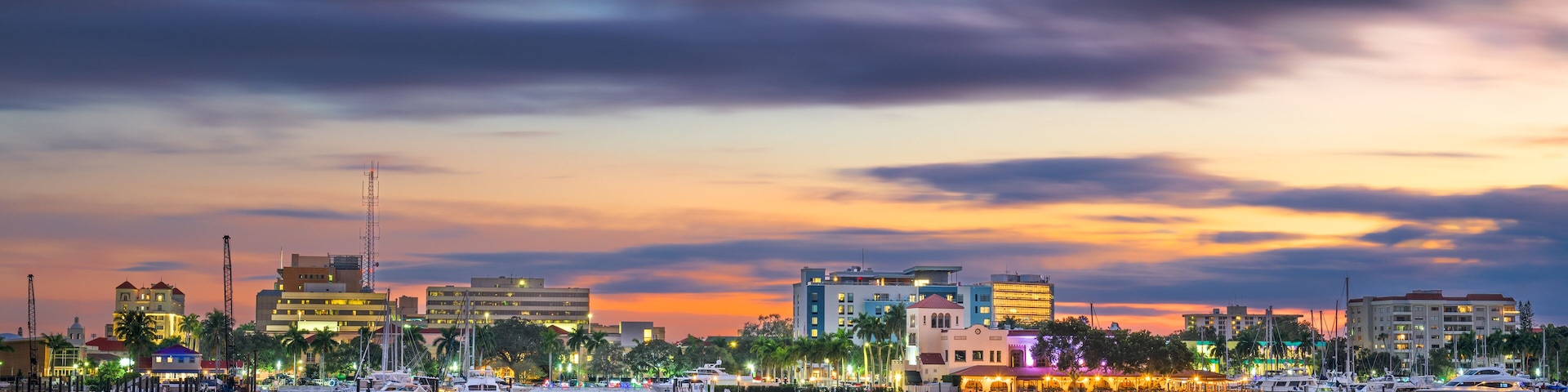 Bradenton, Florida, USA Downtown on the Manatee River