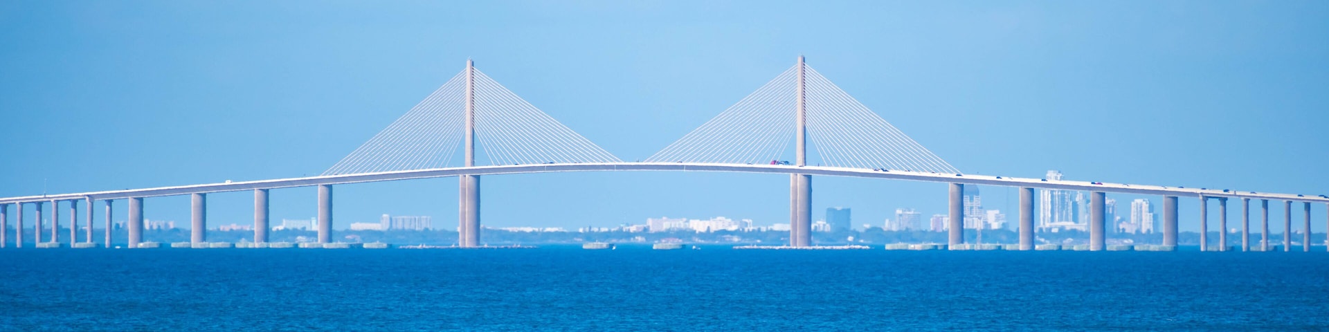 The Bob Graham Sunshine Skyway Bridge in Brandeton, Florida