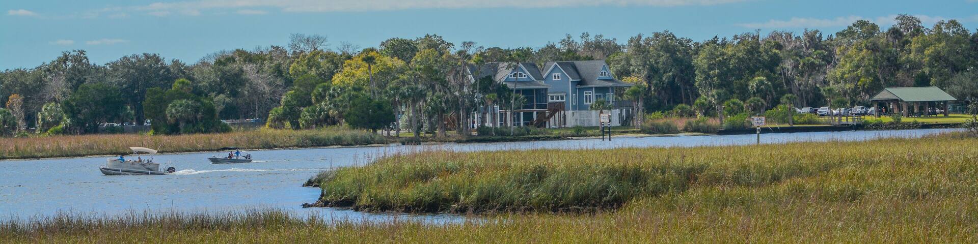 Crystal River has natural springs feeding it. Crystal River Preserve State Park is in Citrus County, Florida
