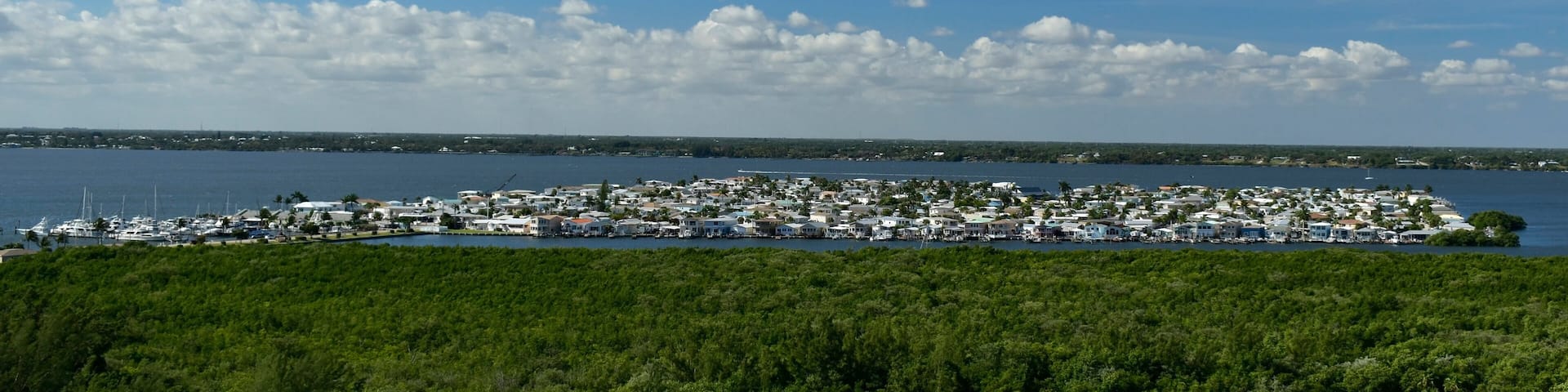 A view of Nettles Island and the Indian River facing west