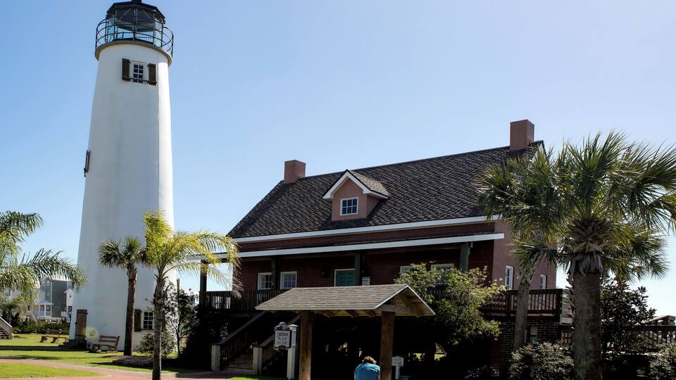 The lighthouse on Saint George Island FL.