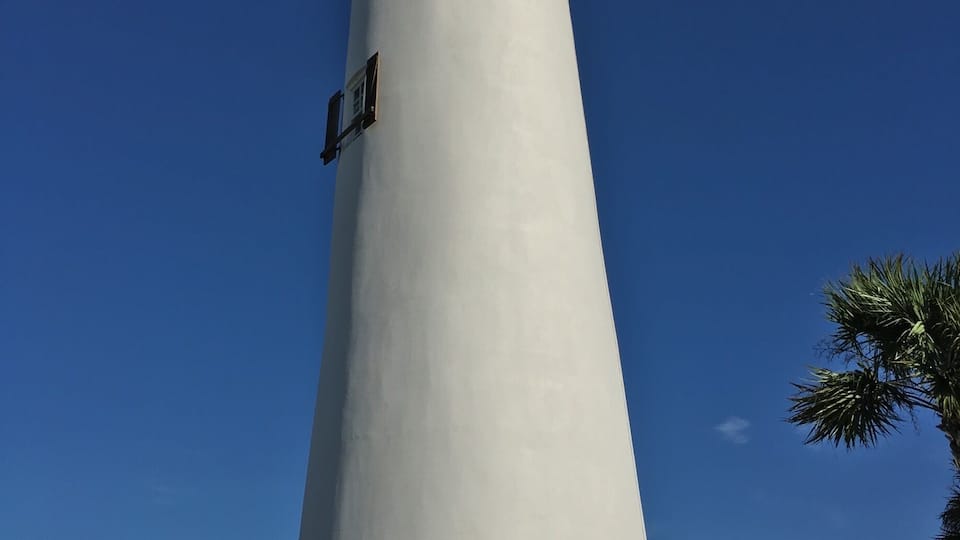 The Cape St. George Light is a 72-foot high brick lighthouse which had originally stood for 153 years on St. George Island, Florida, until toppling into the Gulf of Mexico October 22, 2005. The pieces of the lighthouse were retrieved, and in April 2008, the light's restoration was completed.