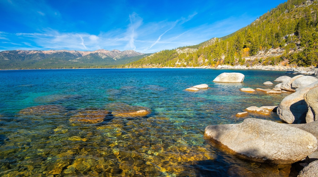 Rocks at the lakeside