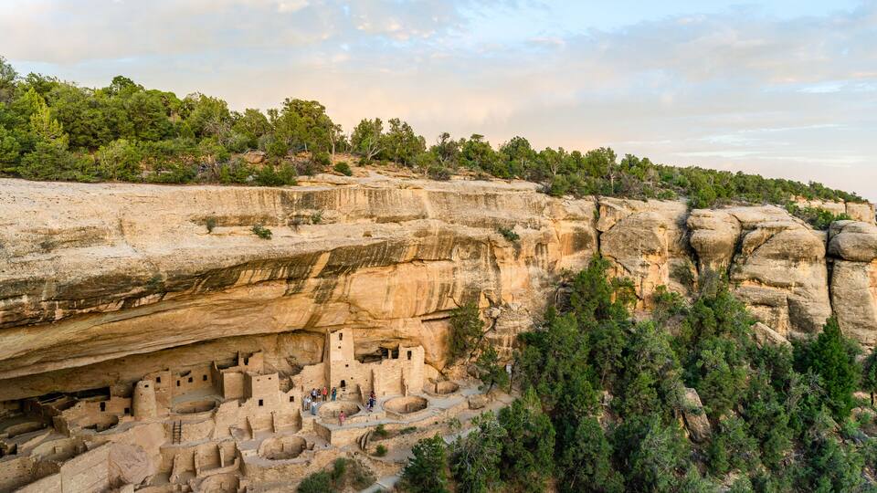 Cliff Palace overlook in Mesa Verde National Park, Colorado