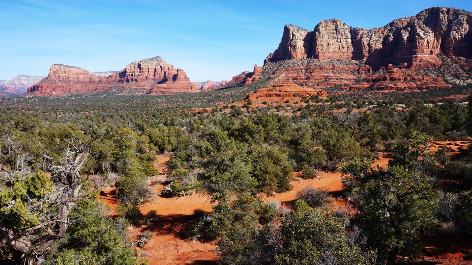 View of Oak Creek Canyon in Arizona
