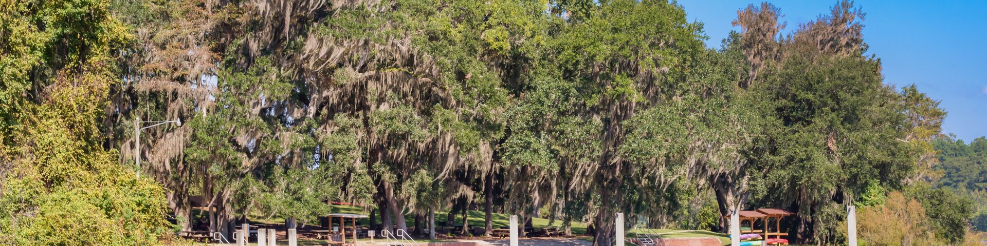 Swimming Area, Lake Hall, Maclay Gardens State Park, Florida