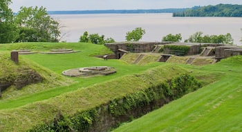 Fort Washington's gun emplacements along the Potomac