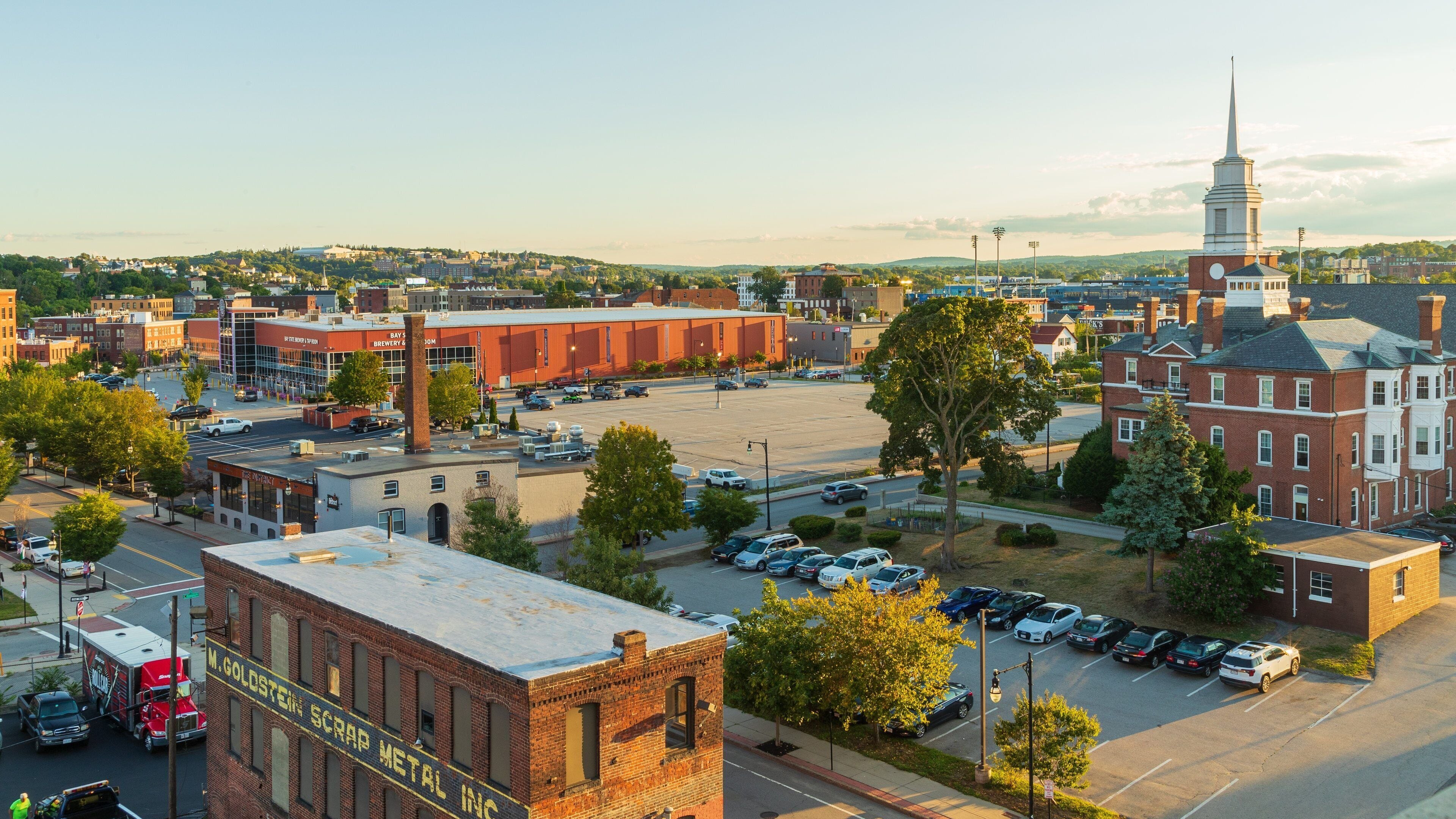 Worcester Central Business District which includes landscape views