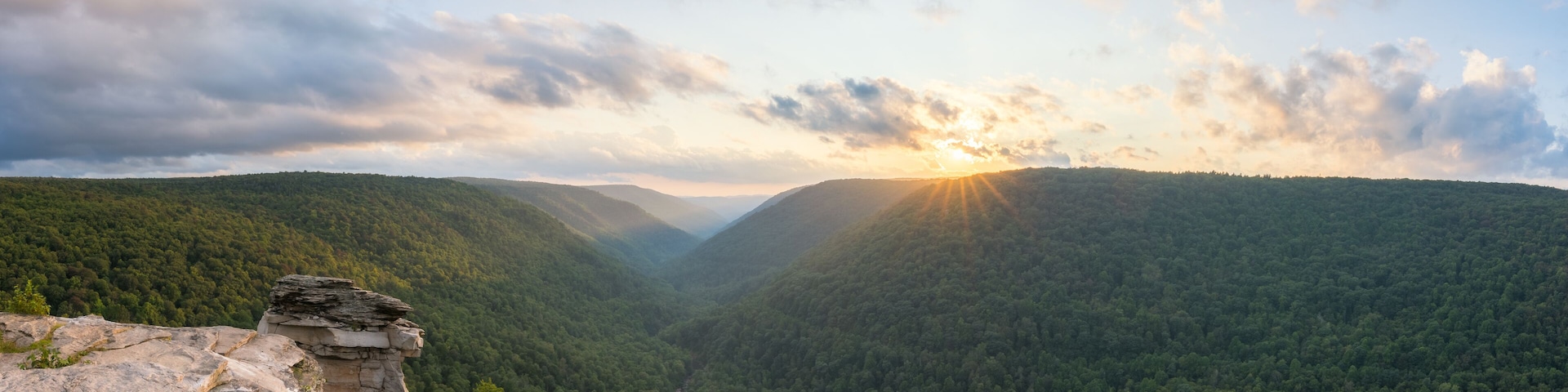 Lindy Point Panorama in Blackwater Falls State Park, West Virginia