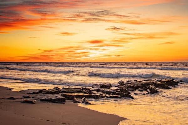 A beautiful sunrise at the beach in Beach Haven, NJ
