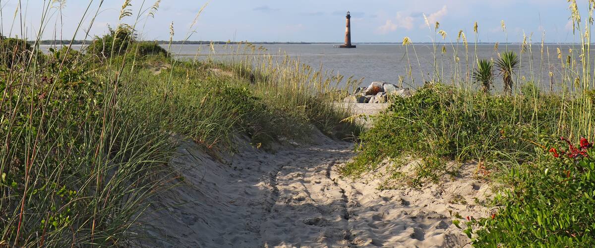 Lighthouse Inlet Heritage Preserve on Folly Island, SC