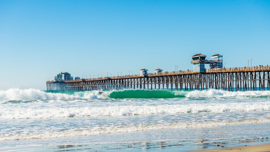 The fishing pier in Imperial Beach, San Diego,California.