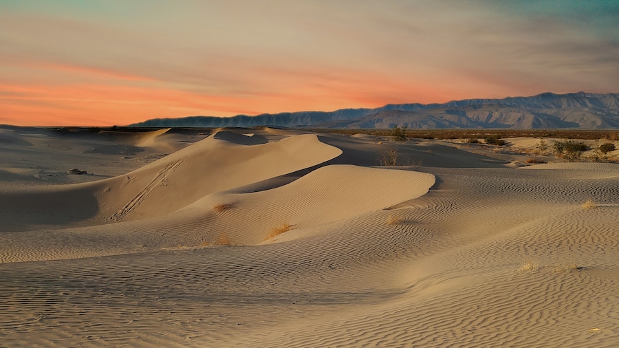 Red sky in the desert, dunes, Coahuila Mexico, DUNAS DE BILBAO