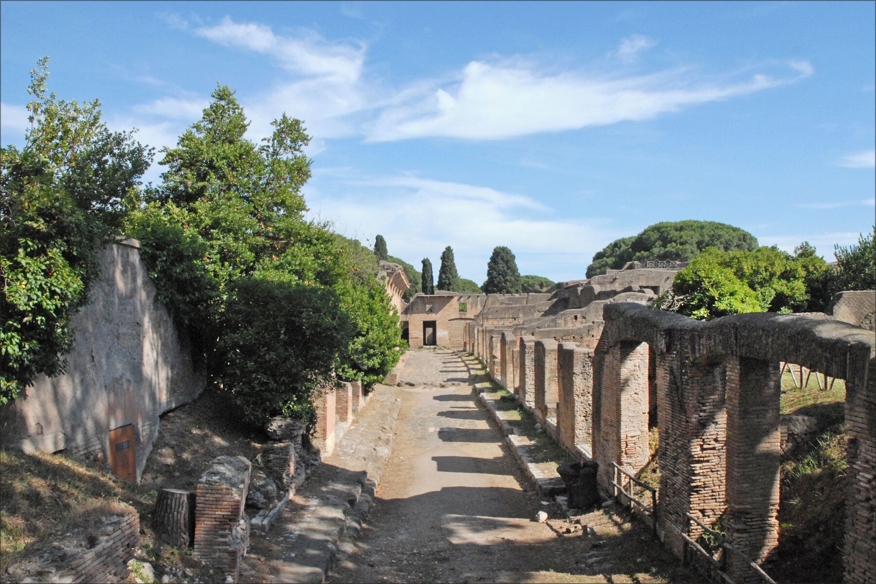 Ostia antica, regione I, via dei Balconi da nord