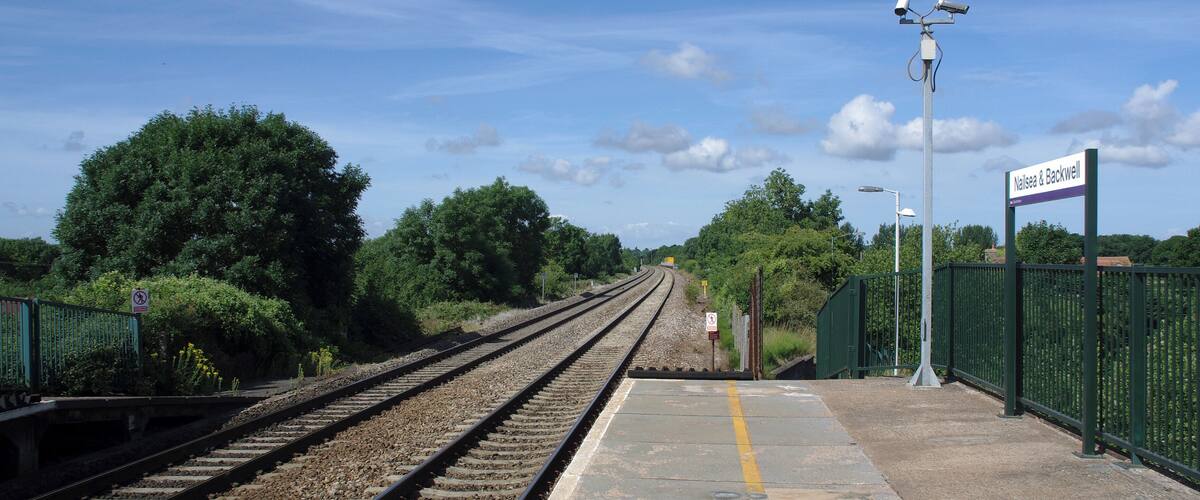 Looking west from Nailsea & Backwell railway station.
