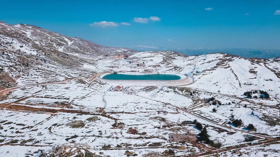 Mountain Mountain Drone Aerial View Snow