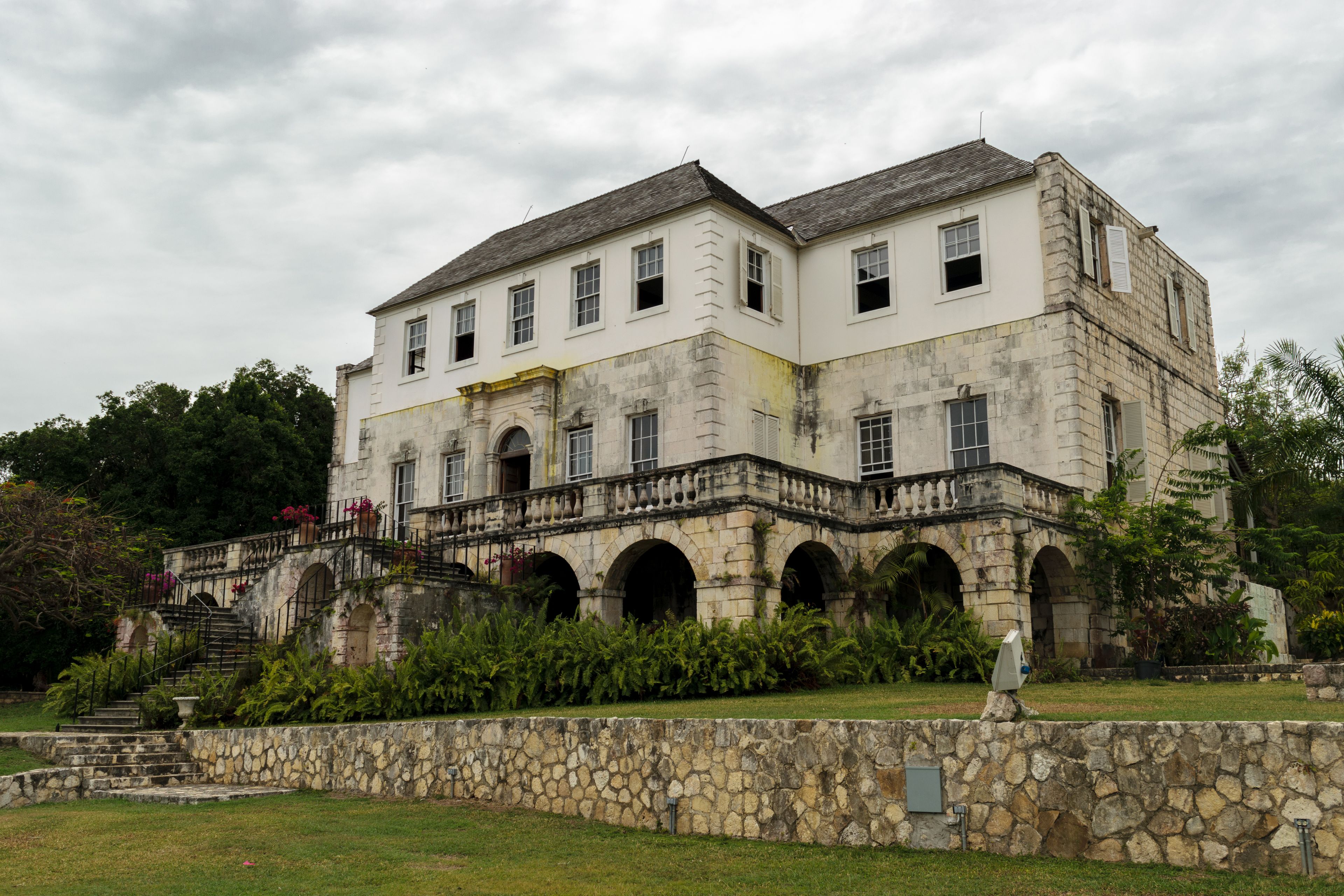 Rose Hall Great House in Montego Bay, Jamaica. Popular tourist attraction. 