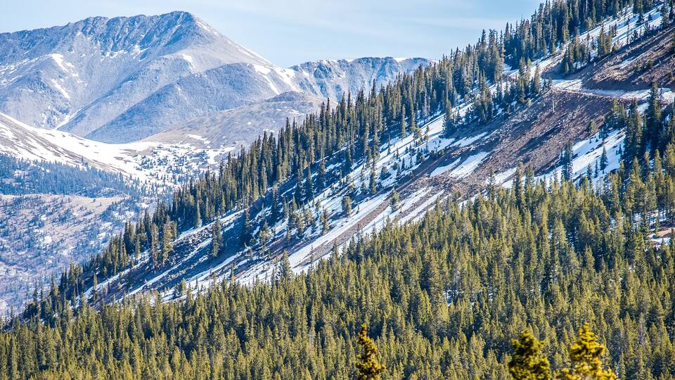 colorado rocky mountains near monarch pass