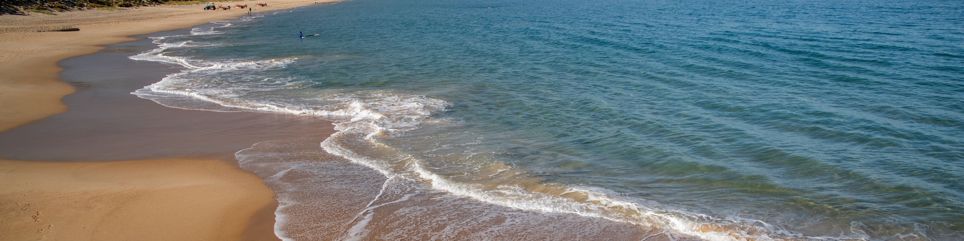 Port Noarlunga Beach featuring a sandy beach and general coastal views