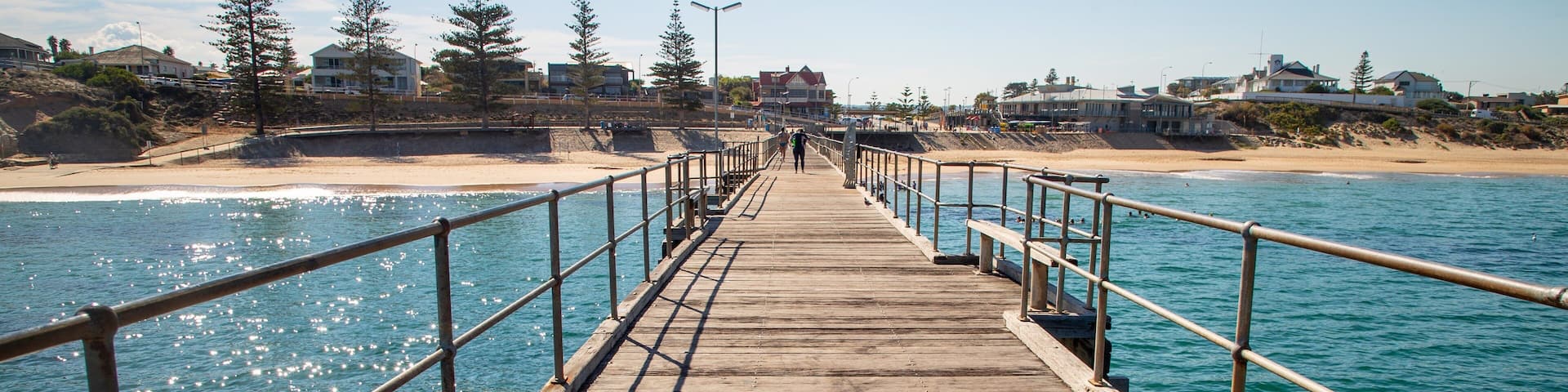 Port Noarlunga Jetty which includes general coastal views