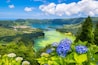 Beautiful view of Seven Cities Lake "Lagoa das Sete Cidades" from Vista do Rei viewpoint in São Miguel Island - Azores - Portugal