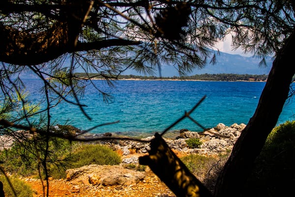 İncekum beach in Marmaris Turkey