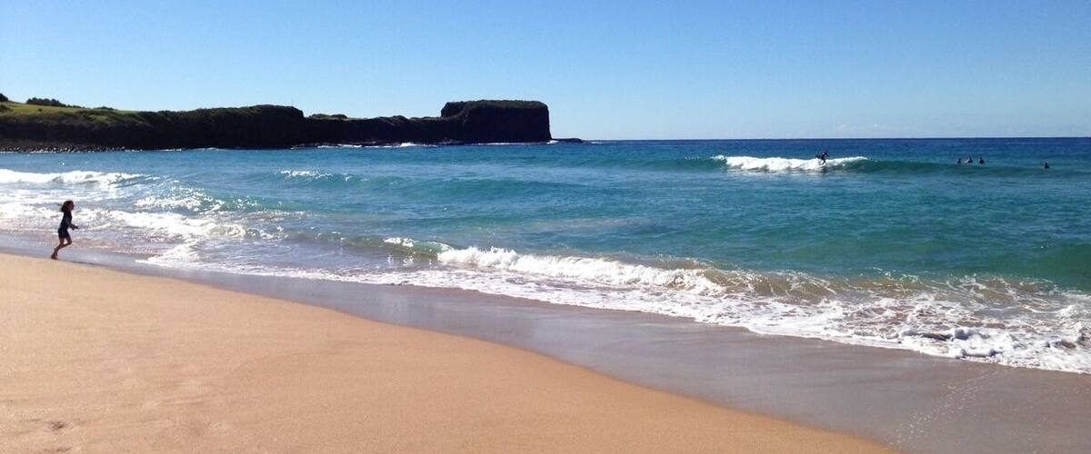 Bombo Headland former quarry for stone foundations for early settlers in area