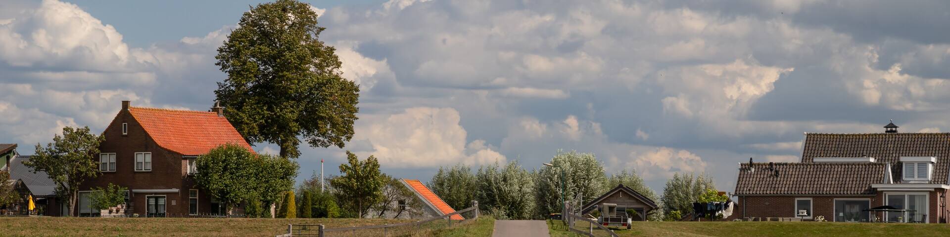 Eemdijk, a small rural village in the municipality of Bunschoten at the river Eem.