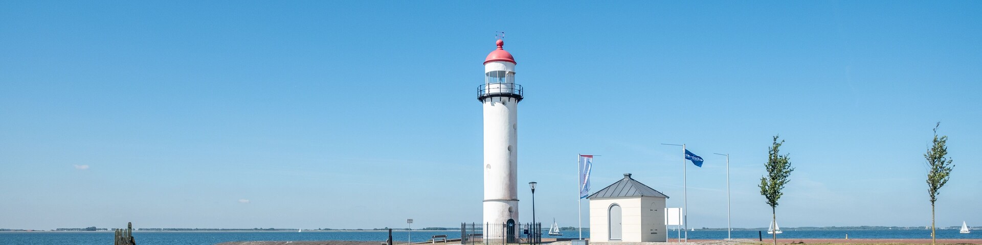 Vuurtoren in Hellevoetsluis, Zuid-Holland province, The Netherlands