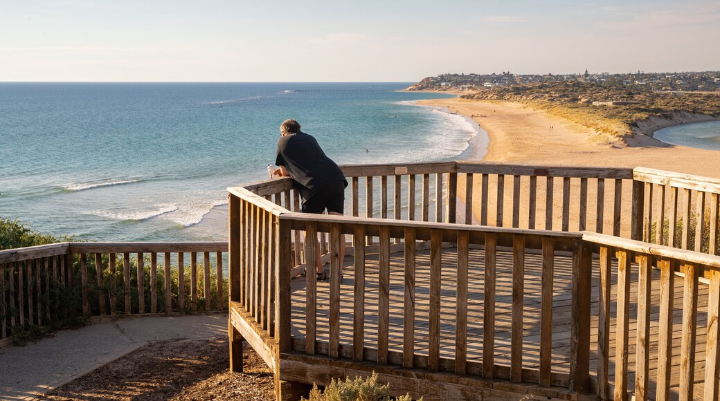 South Port Beach featuring a sunset, general coastal views and views