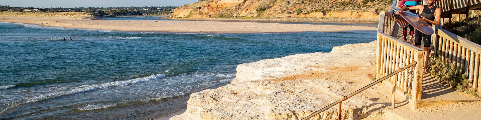 South Port Beach which includes general coastal views and a beach