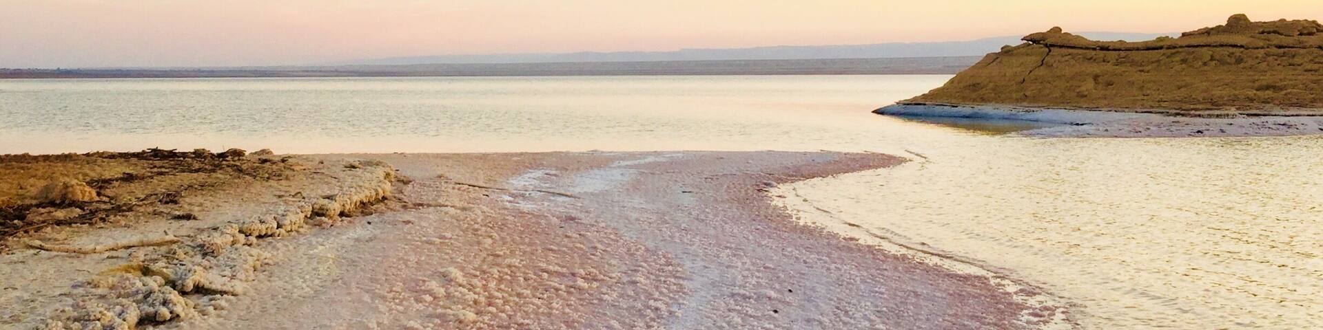 No it’s not snow but it’s equally mind blowing .. it’s salt!
The Dead Sea is the lowest point on Earth, about 406m below sea level. Its 30-35% salinity prevents any life to survive (well other than some microscopic bacteria and fungi) .. hence the name Dead Sea.
I’ve been to the Dead Sea many times and what I find most unique about it is how calm and quite it is down there no matter how crowded with tourists it gets .. it just silences everything out.
#jordan #deadsea #lifeatexpedia