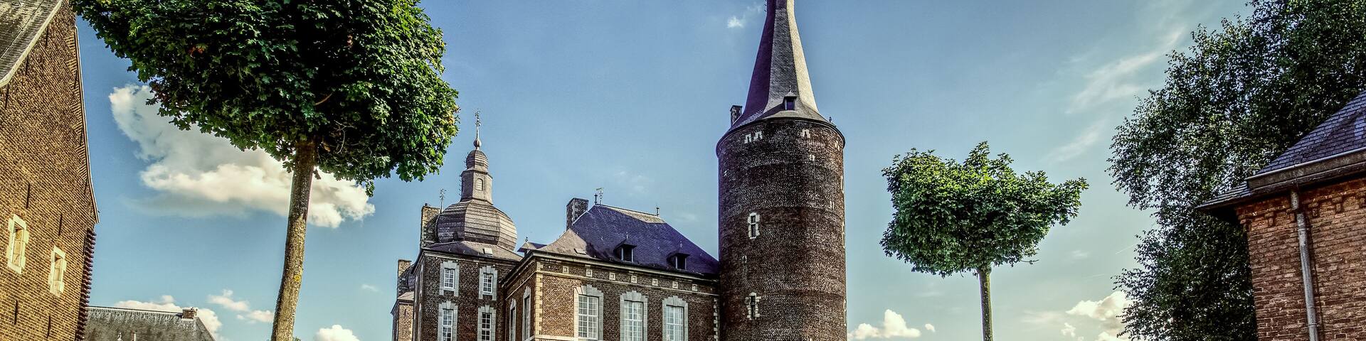 Hoensbroek Castle in the village of Hoensbroek, Limburg, The Netherlands.