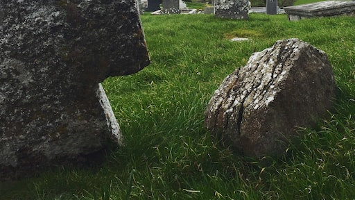 Beautiful ancient church and graveyard in Bishops Quarter just off the road to Cliffs of Moher.
