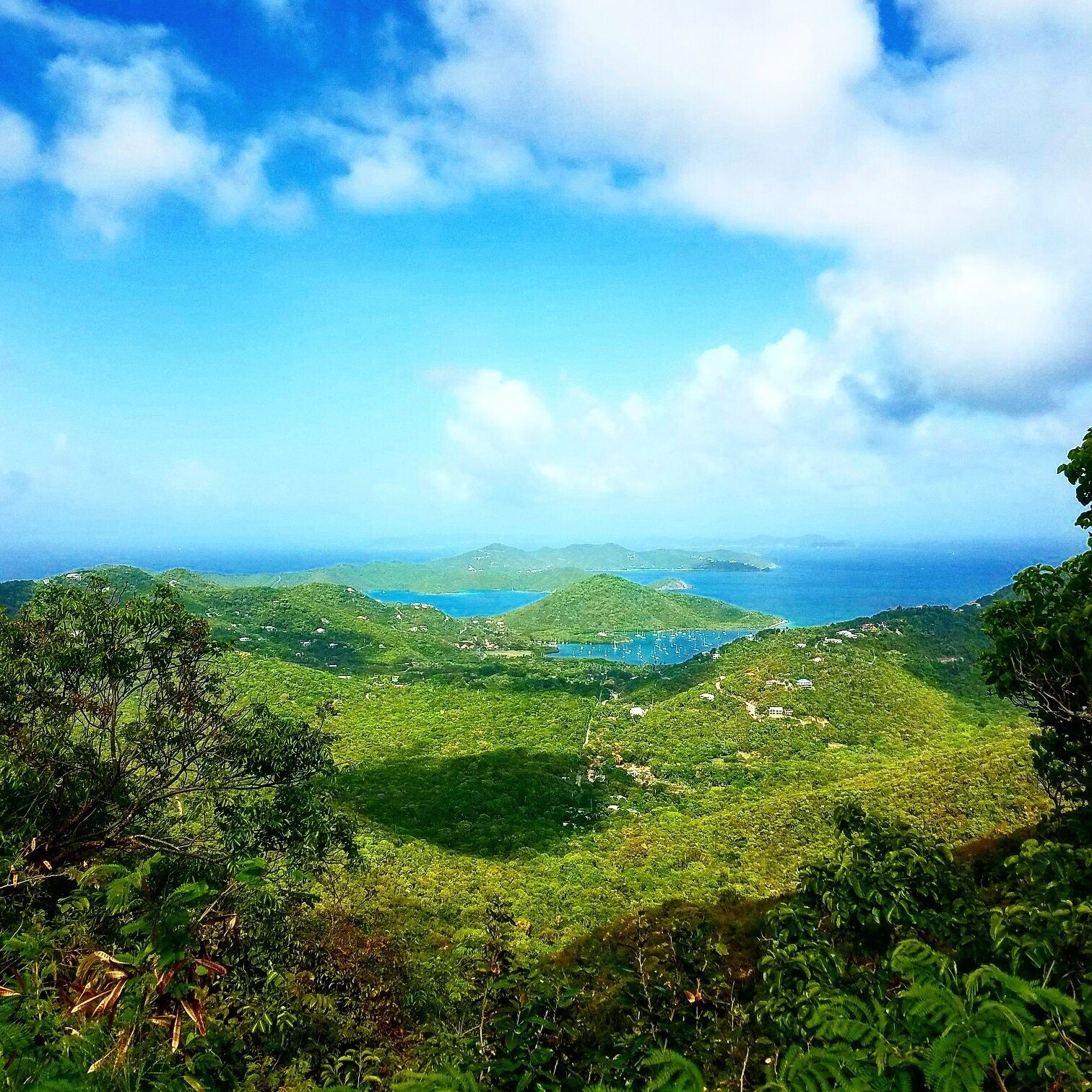 Amazing view in the middle of St. John overlooking south side 
