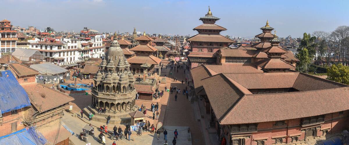 Temple of Durban square at Patan near Kathmandu in Nepal