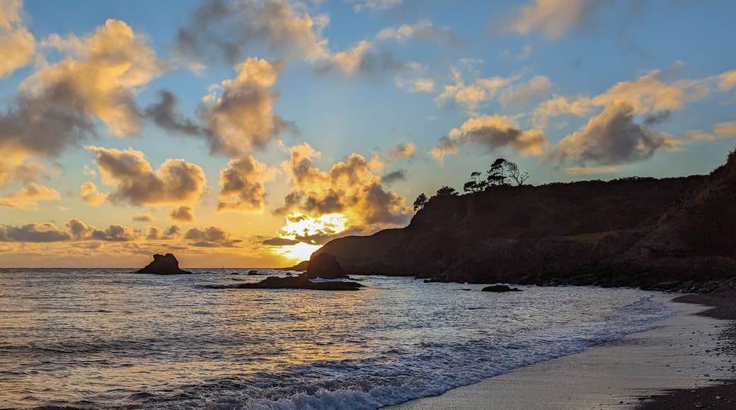 Sunset at a beach on the north coast of california