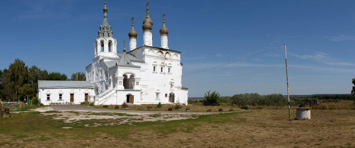 Church of the Resurrection, built in honor of Prokopy Lyapunov. Isadi village. Spassky district, Ryazan region. Russia