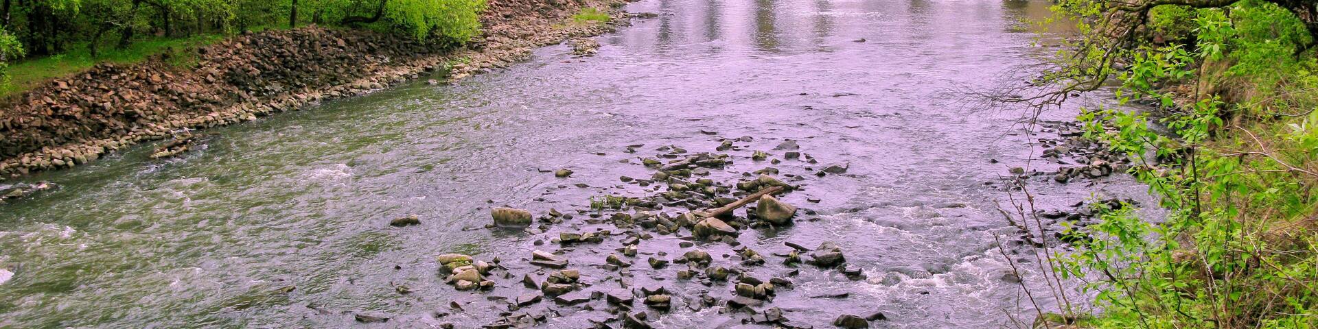 Monument of international importance by UNESCO since 1993. The current Hydroelectric Power Station "Porogi" on the Bolshaya Satka River, built in 1910. Chelyabinsk region, Russia