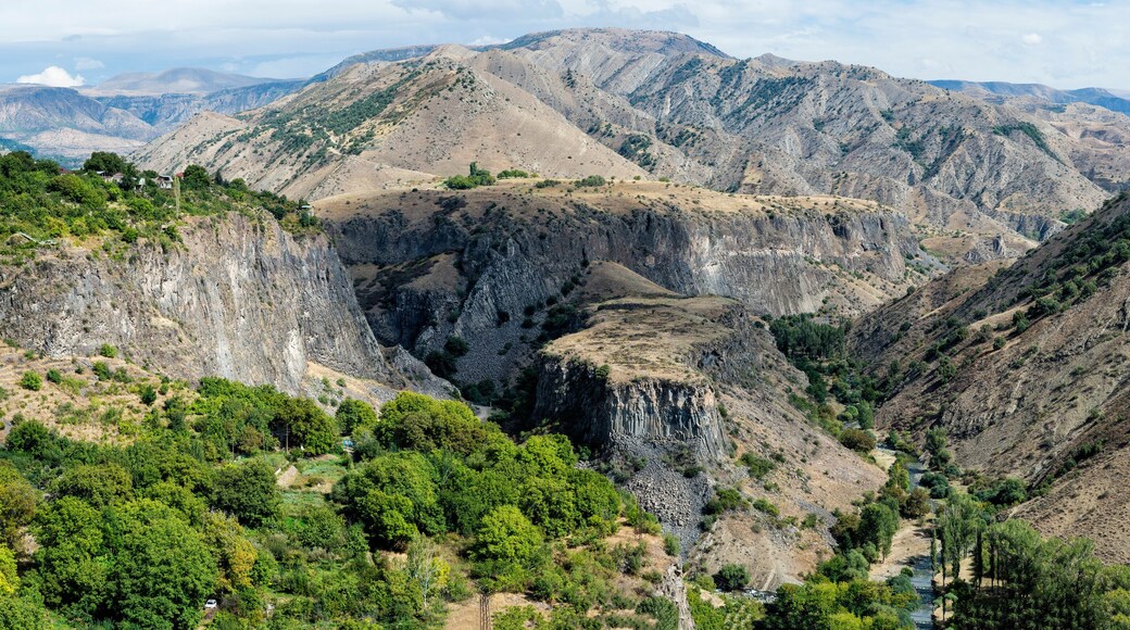 View over the mountains surrounding Garni, Kotayk Province, Armenia, Caucasus, Middle East, Asia