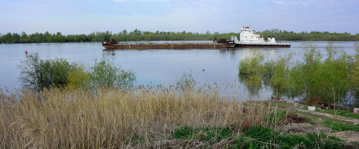 Most of the water on the Irtysh river