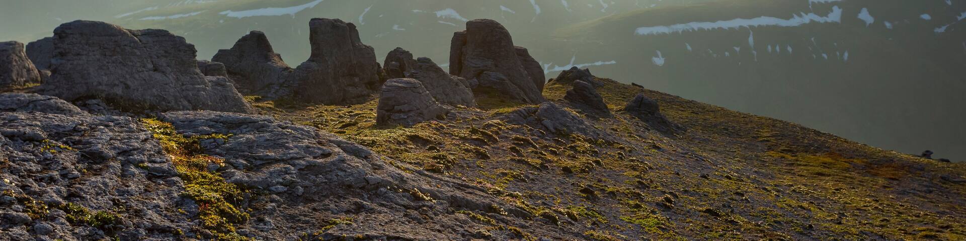 Sunset view near the Ilyinsky Volcano, Kamchatka Peninsula, Russia