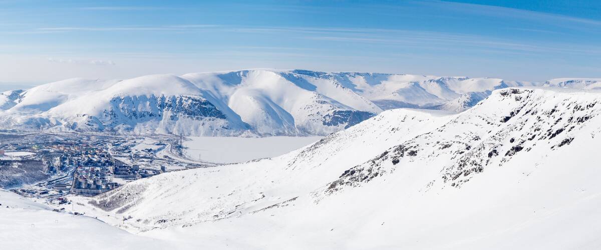 City in the northern mountains